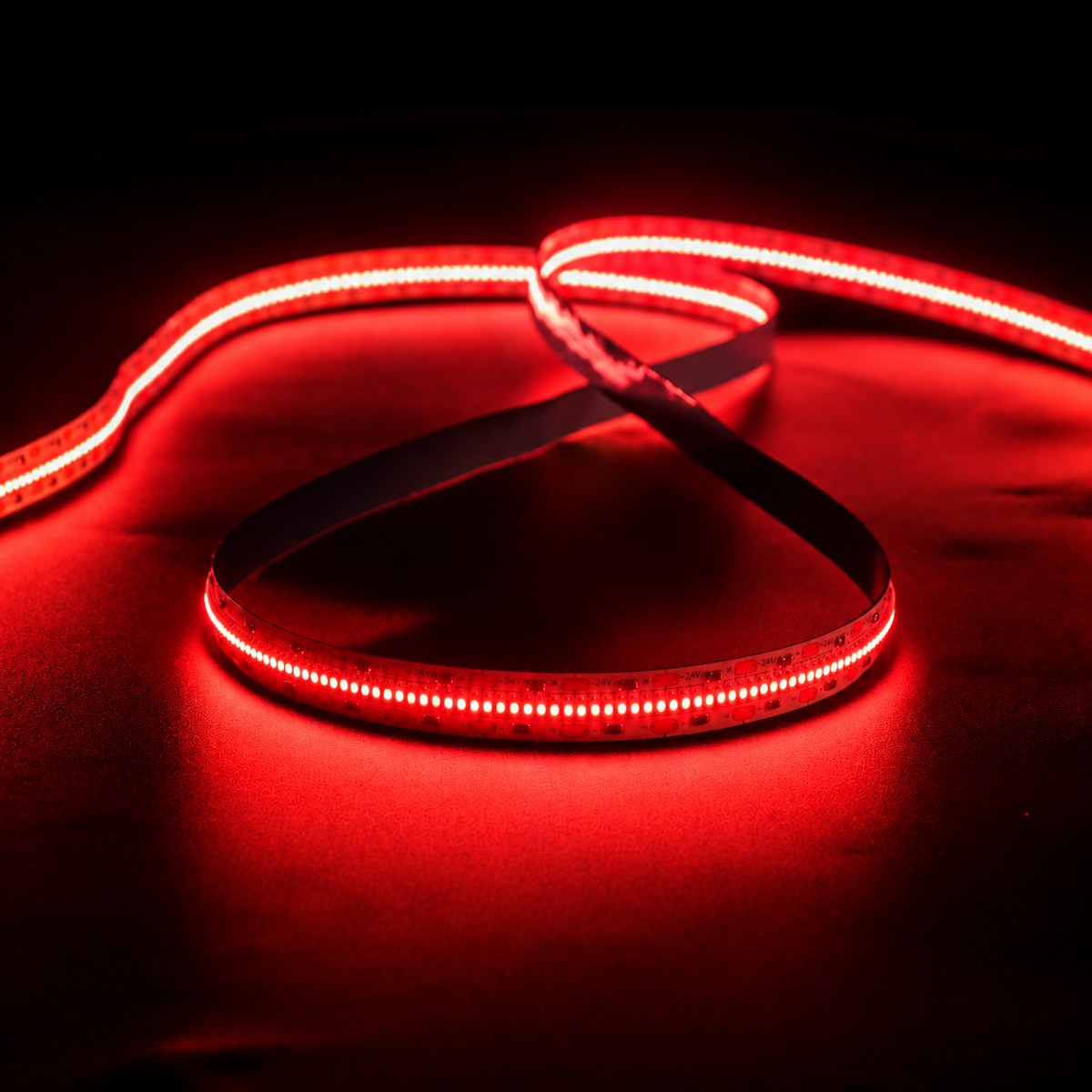 Red 24V 10W/m LED Strip Lights – Soft Relaxing Lighting for Home - Sold per Metre
