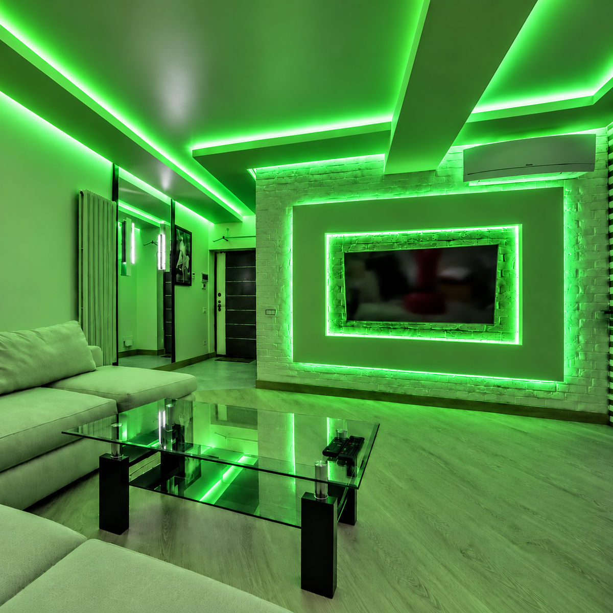 Green 24V 10W/m LED Strip Lights – Soft Relaxing Lighting for Home - Sold per Metre
