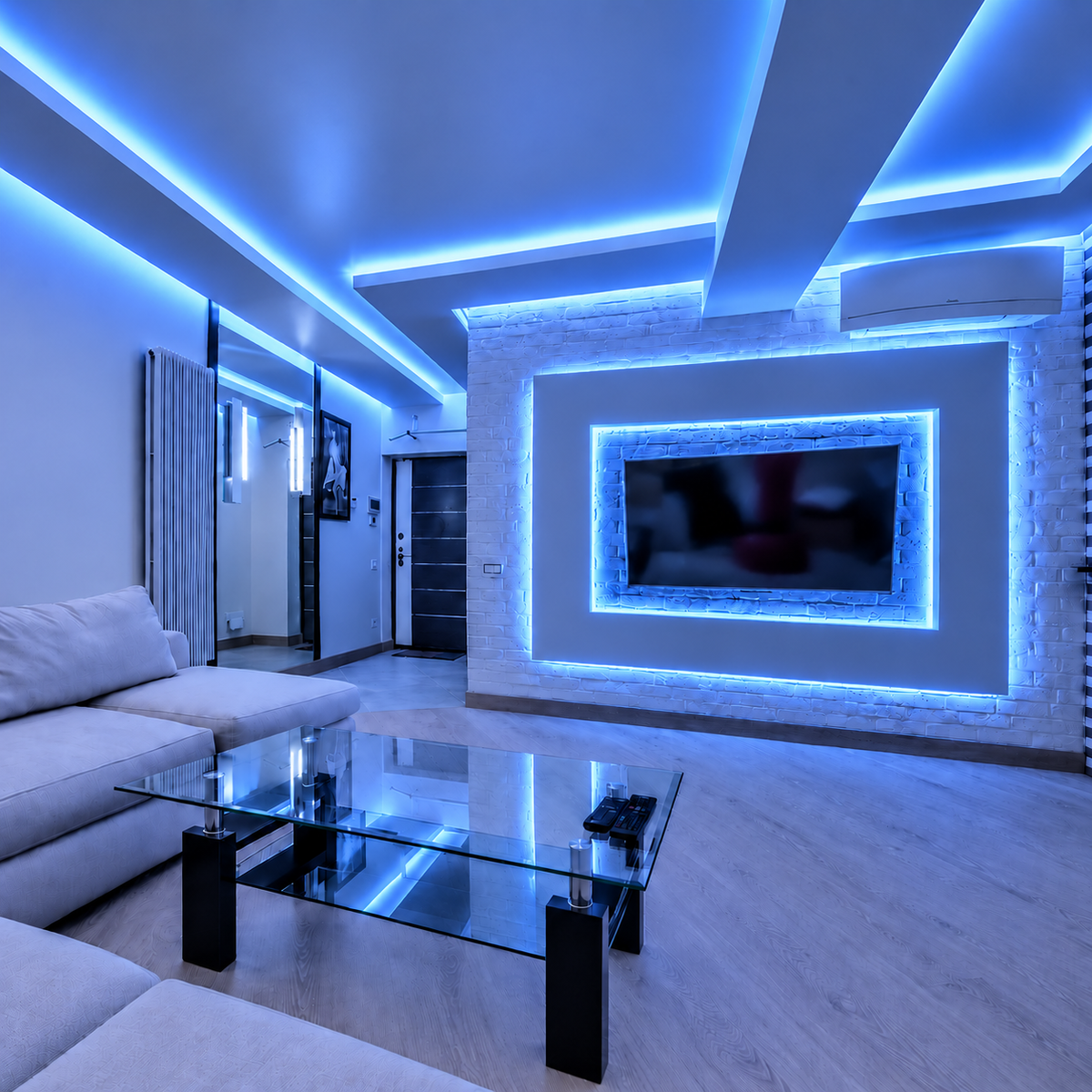 Blue 24V 10W/m IP20 LED Strip Lights – Soft Relaxing Lighting for Home - Sold per Metre
