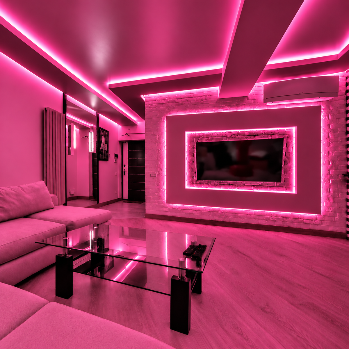 Pink 24V 10W/m LED Strip Lights – Soft Relaxing Lighting for Home - Sold per Metre