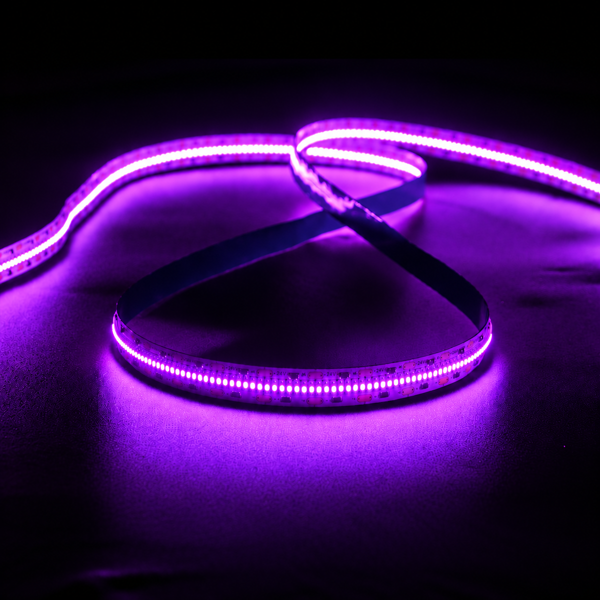 Purple 24V 10W/m LED Strip Lights – Soft Relaxing Lighting for Home - Sold per Metre