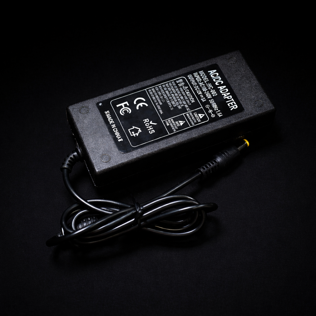 60W 12V Power Supply – UK Plug Driver for LED Pixel Strips