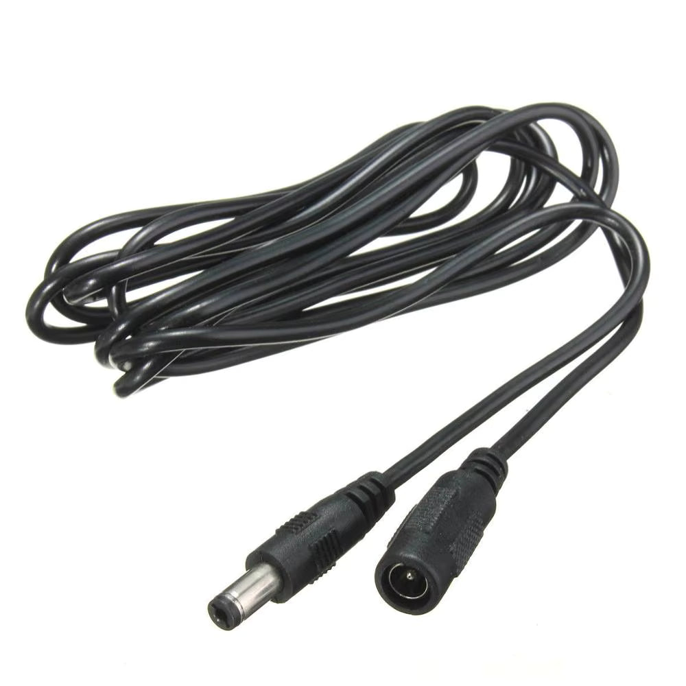DC Power Extension Cable – 5.5 × 2.1mm (1m / 2m / 3m)