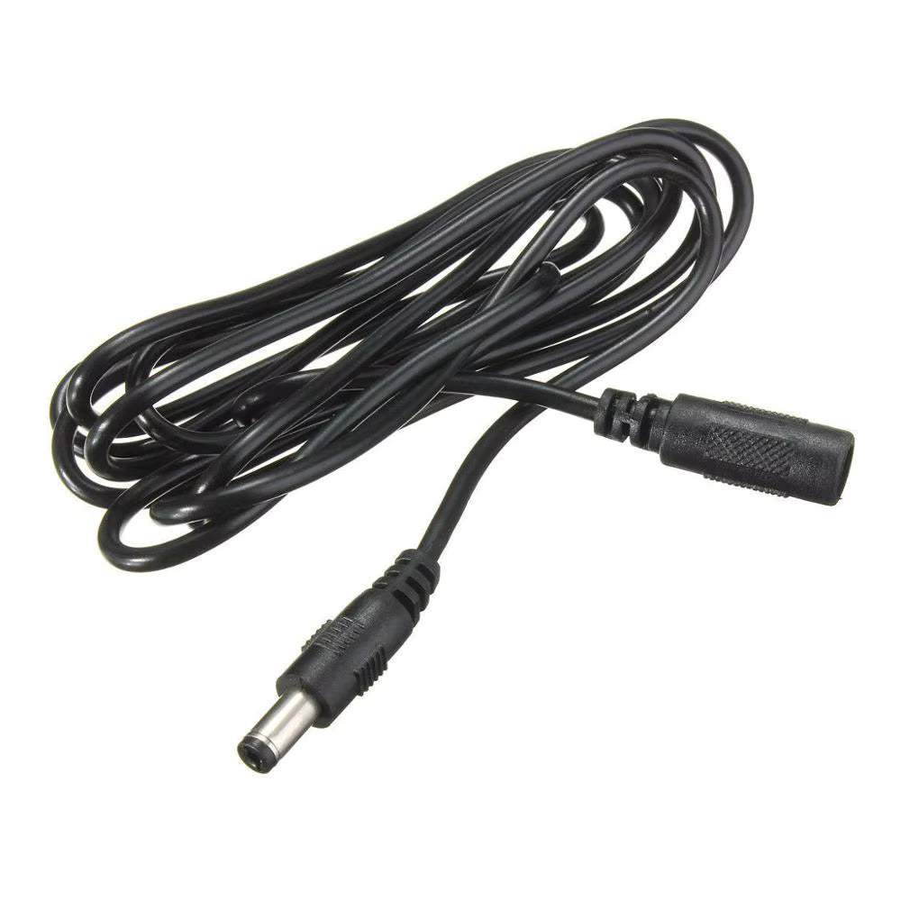 DC Power Extension Cable – 5.5 × 2.1mm (1m / 2m / 3m)