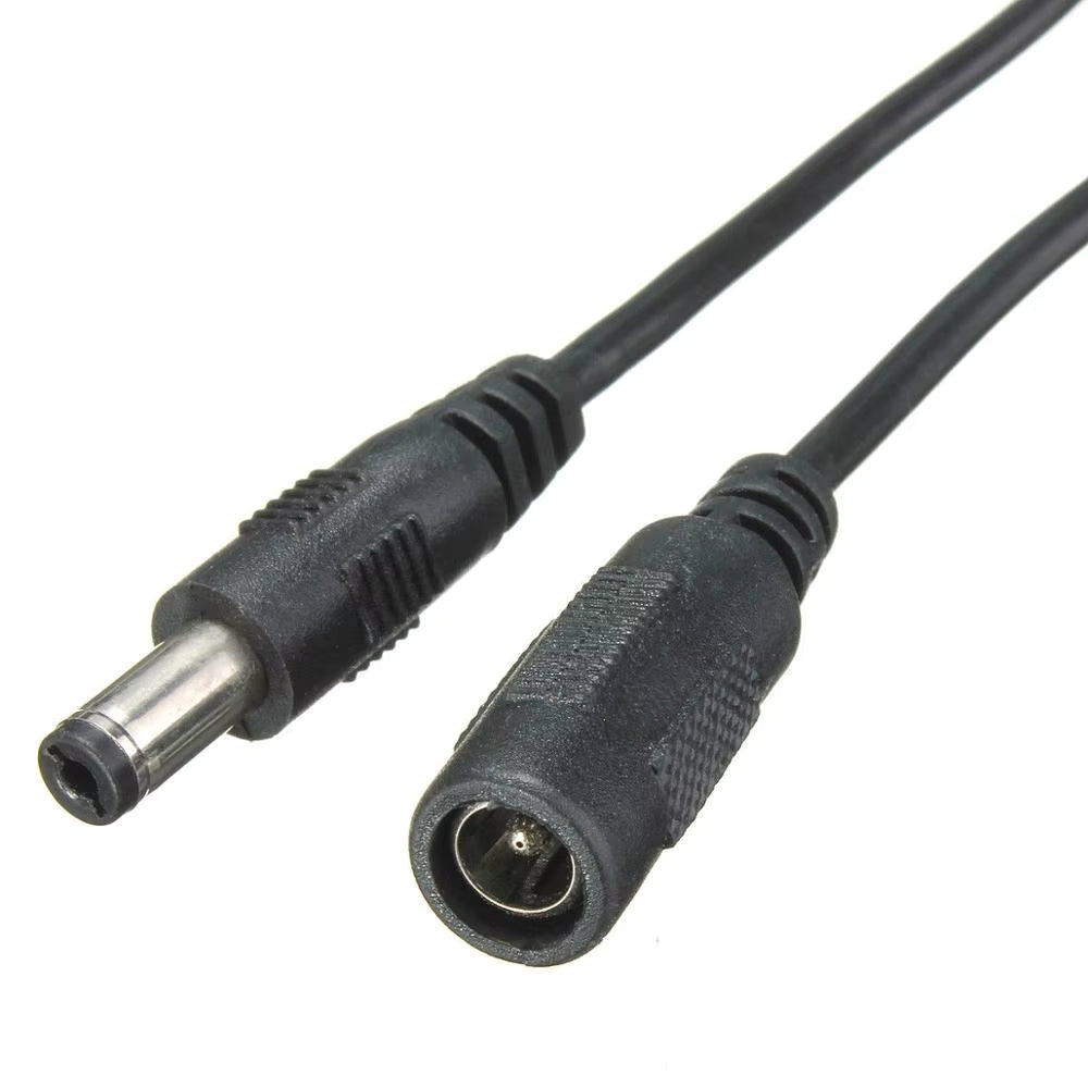 DC Power Extension Cable – 5.5 × 2.1mm (1m / 2m / 3m)