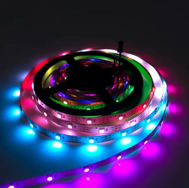 StripGlow 5M RGB Pixel Shelf Strip – Music Reactive WS2812B (IP65 Rated)