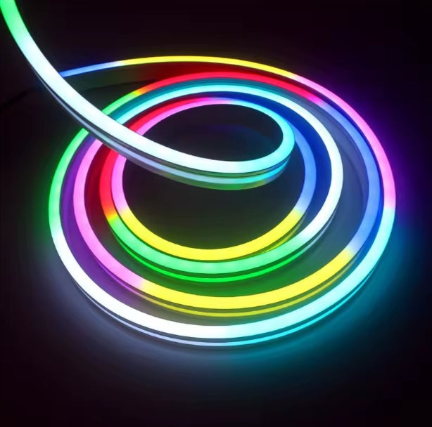 StripGlow RGBIC Neon Strip – Addressable 12V/24V Smart LED (Alexa + Music Sync)