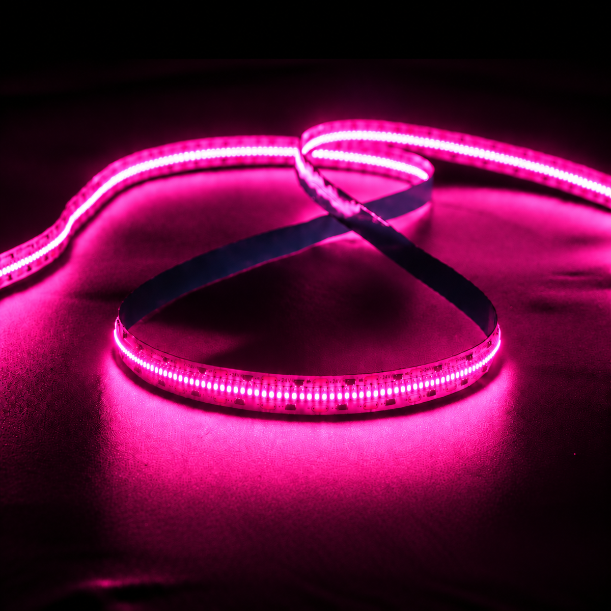 Pink 24V 10W/m LED Strip Lights – Soft Relaxing Lighting for Home - Sold per Metre